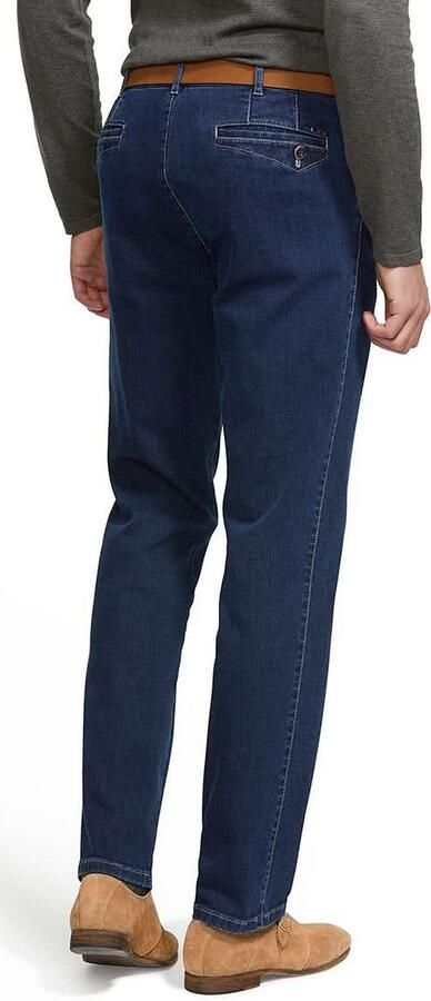 Meyer Blauwe Denim 5-Pocket Jeans Blue Heren - Foto 3