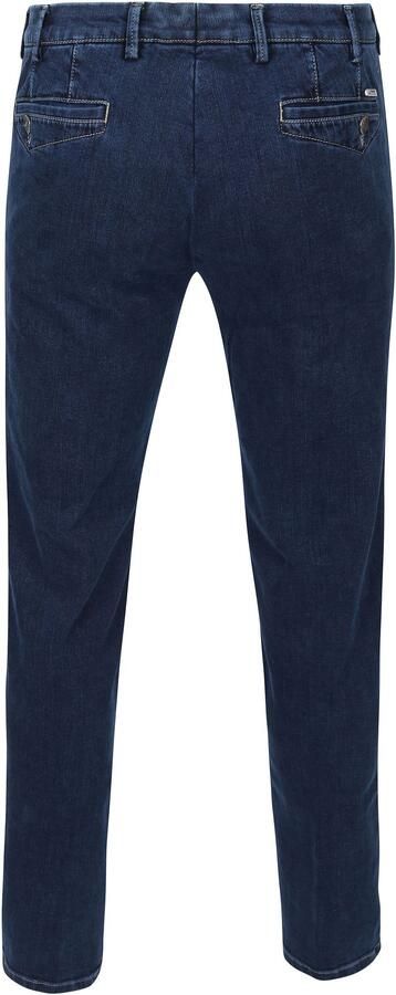Meyer Blauwe Denim 5-Pocket Jeans Blue Heren - Foto 4