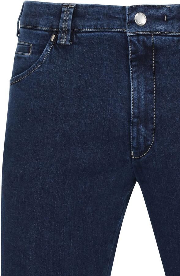 Meyer Blauwe Denim 5-Pocket Jeans Blue Heren - Foto 4