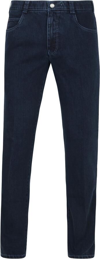 Meyer Donkerblauwe Denim 5-Pocket Jeans Blue Heren