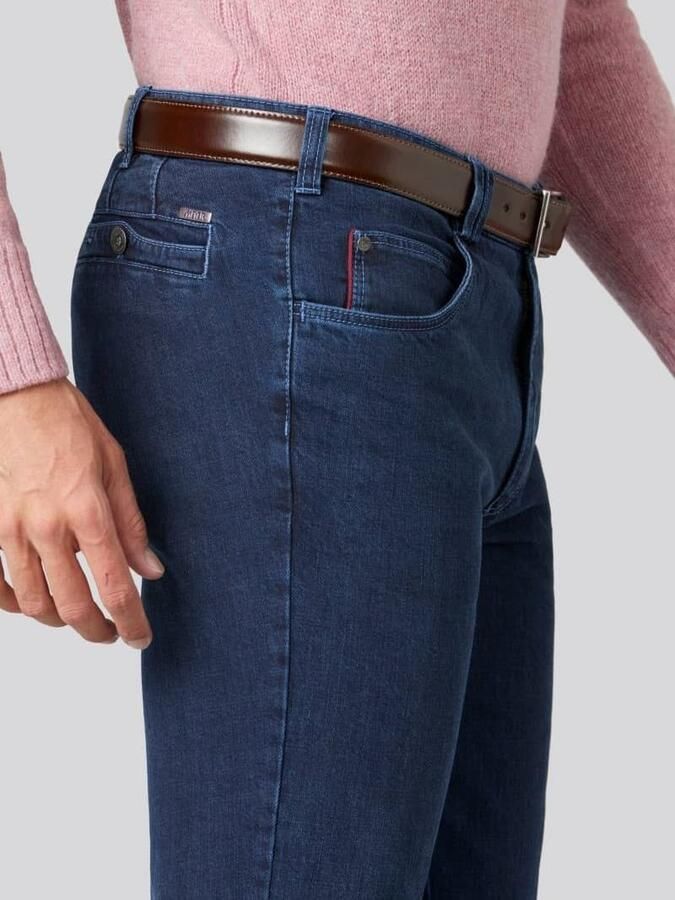 Meyer Donkerblauwe Denim 5-Pocket Jeans Blue Heren - Foto 2