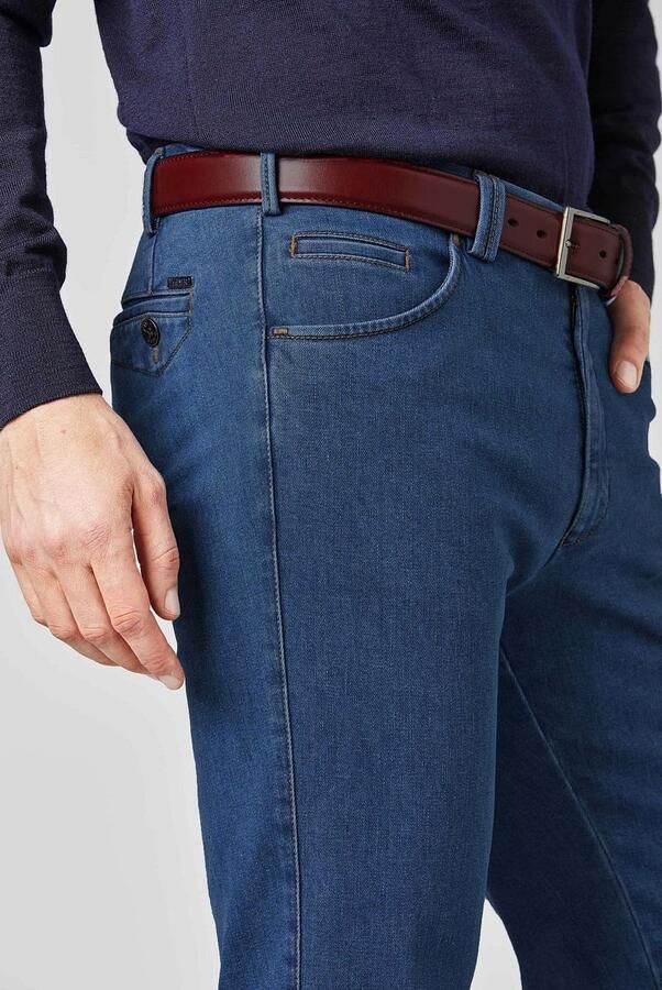 Meyer Blauwe Jeans voor Perfecte Pasvorm Blue Heren - Foto 4