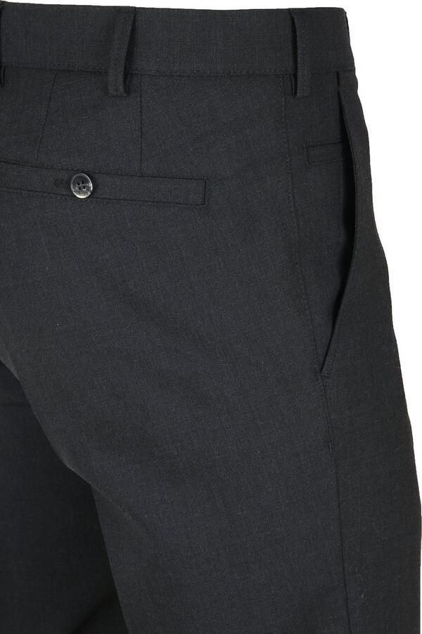Meyer Pantalon Roma Wolmix Antraciet Zwart Heren - Foto 3