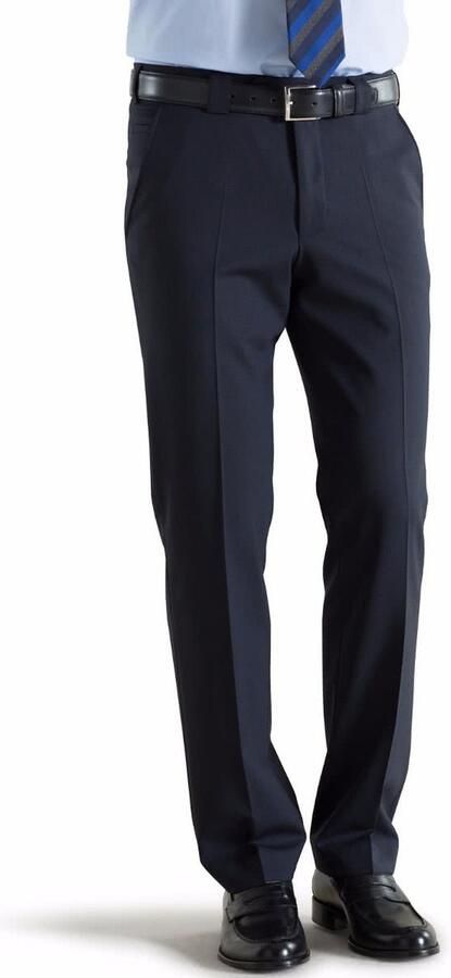 Meyer broek Roma wol stretch donker blauw - Foto 3