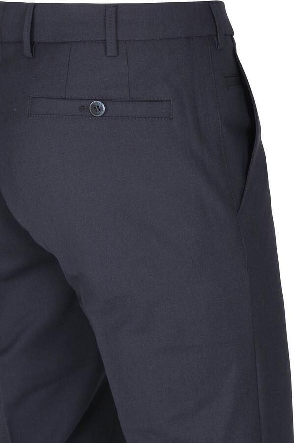 Meyer broek Roma wol stretch donker blauw