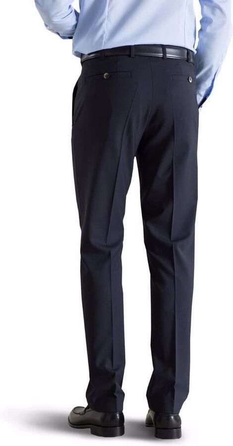 Meyer broek Roma wol stretch donker blauw - Foto 4