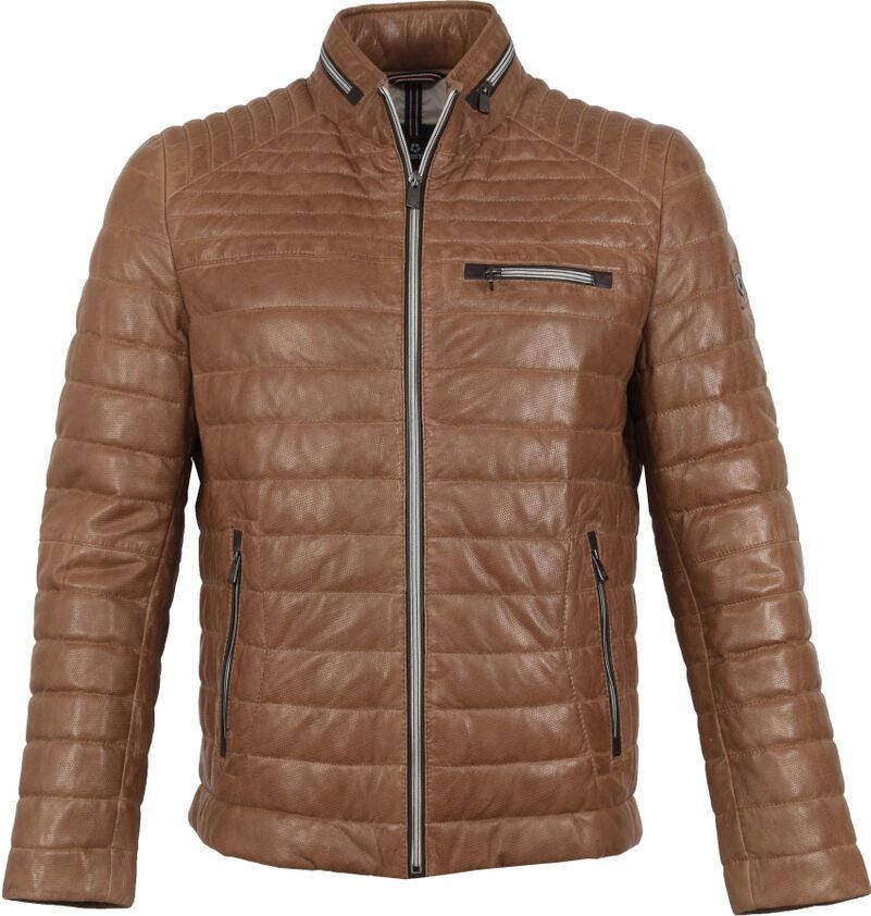 Milestone Terenzio Jas Leer Taupe