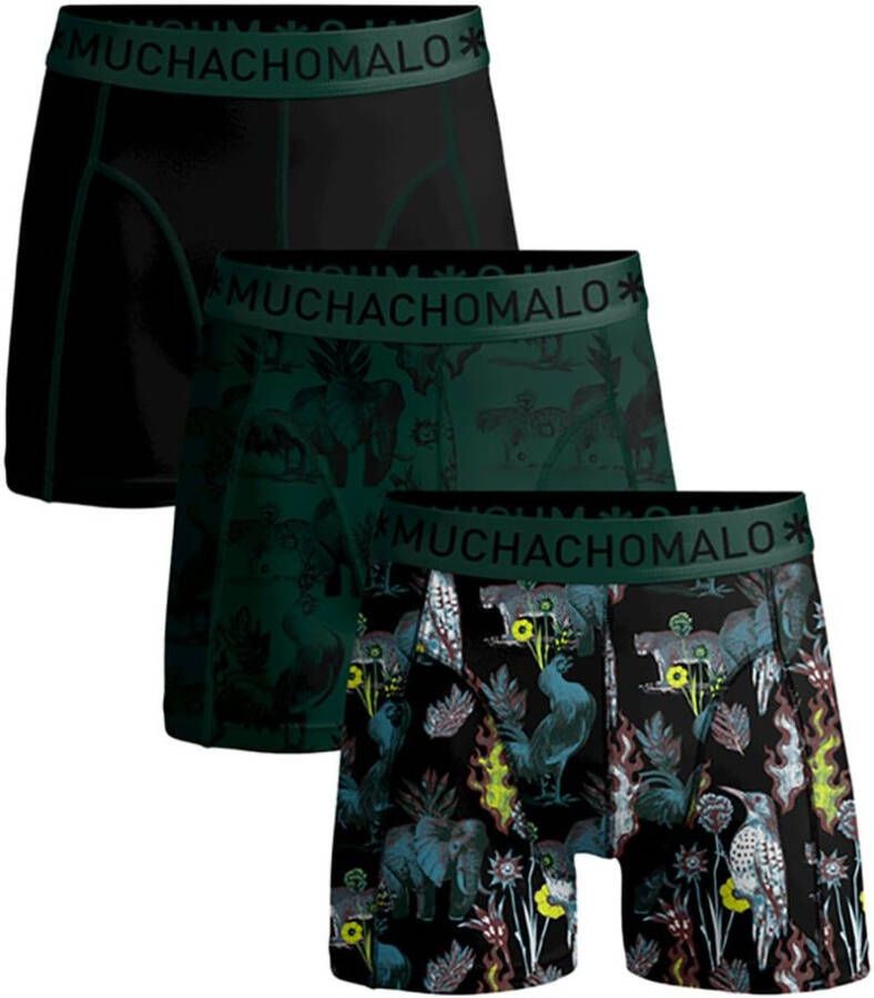 Muchachomalo Boxershorts 3-Pack Animo Zwart