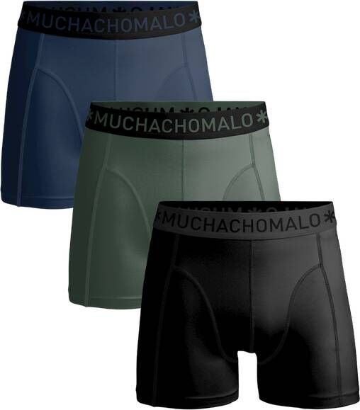 Muchachomalo Boxershorts 3-Pack Microfiber Blauw Groen