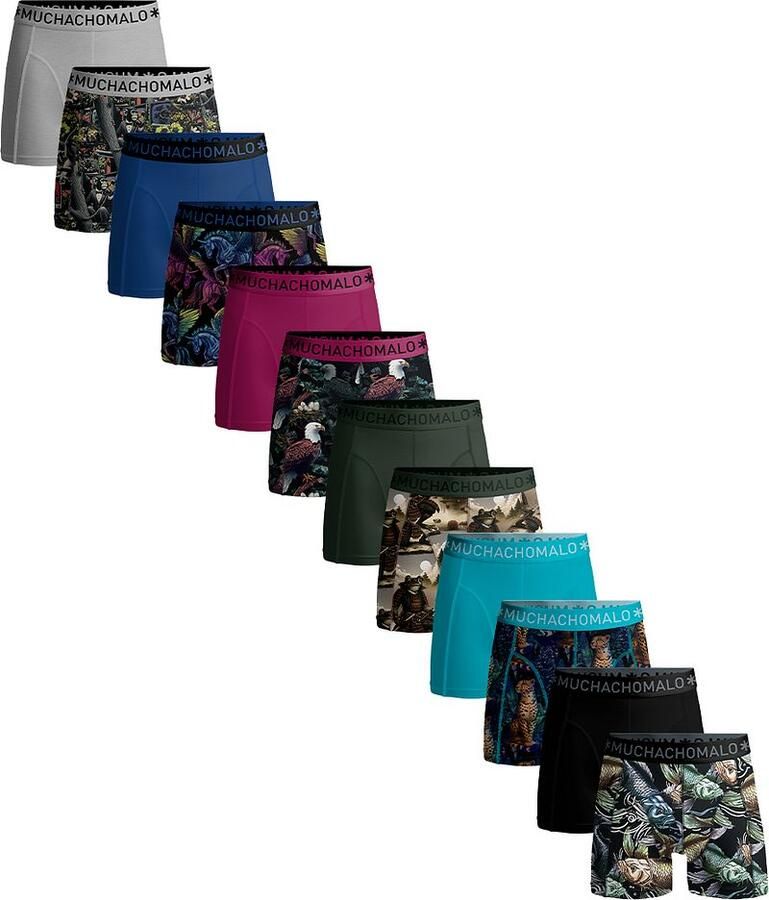 Muchachomalo Golden Solid Boxershorts Heren (12-pack) - Foto 5