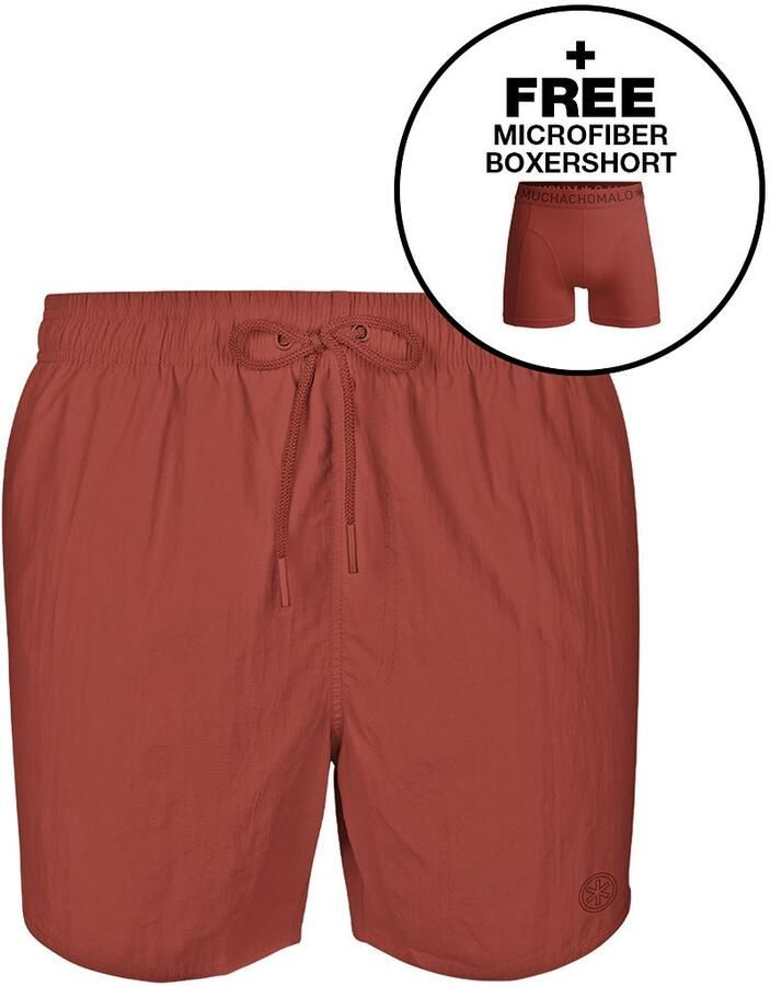 Muchachomalo Solid Zwembroek Rood