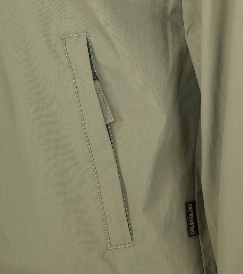 Napapijri Stijlvolle waterdichte groene jas met contrasterende accenten Green Heren