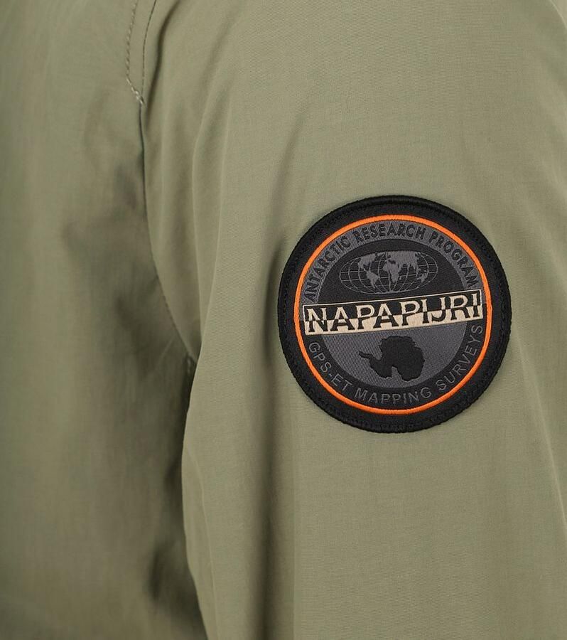 Napapijri Stijlvolle waterdichte groene jas met contrasterende accenten Green Heren - Foto 2