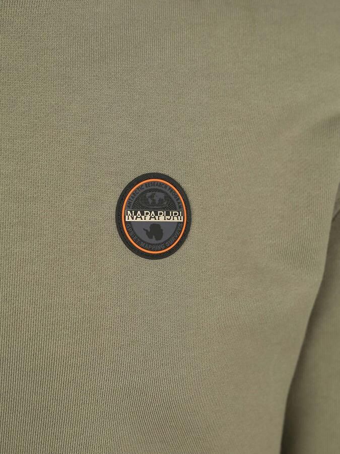 Napapijri Badge Sweater Olijfgroen - Foto 2