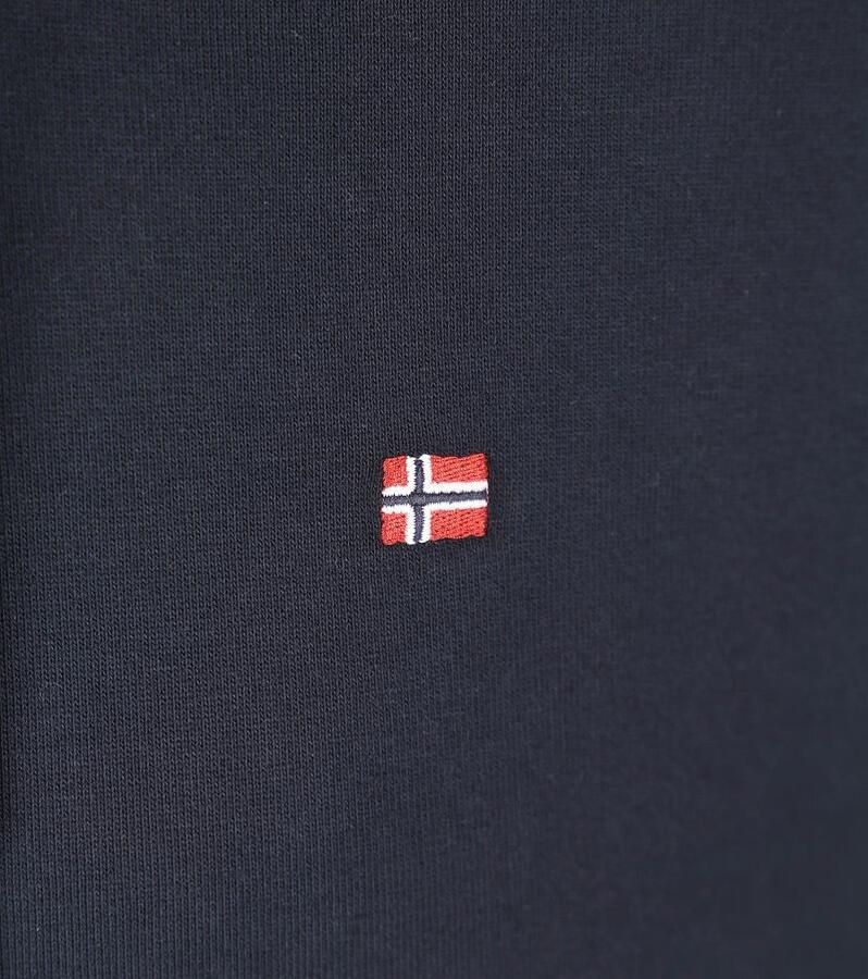 Napapijri Stretch Katoenen Hoodie Sweater Herfst Winter Collectie Blue Heren - Foto 3