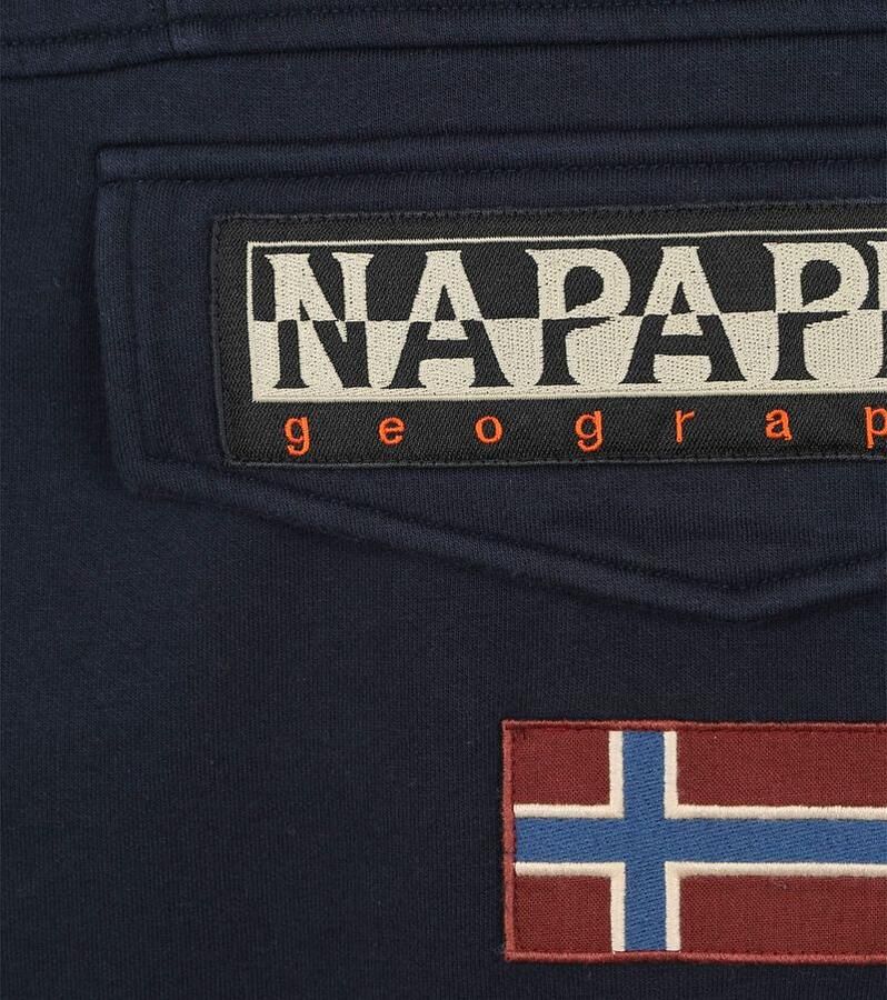 Napapijri Hoodie met norHeren pasvorm en geribbelde manchetten en zoom Blue Heren - Foto 2