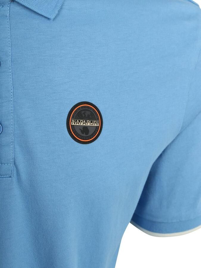 Napapijri E-Badge Polo Mid Blauw - Foto 2