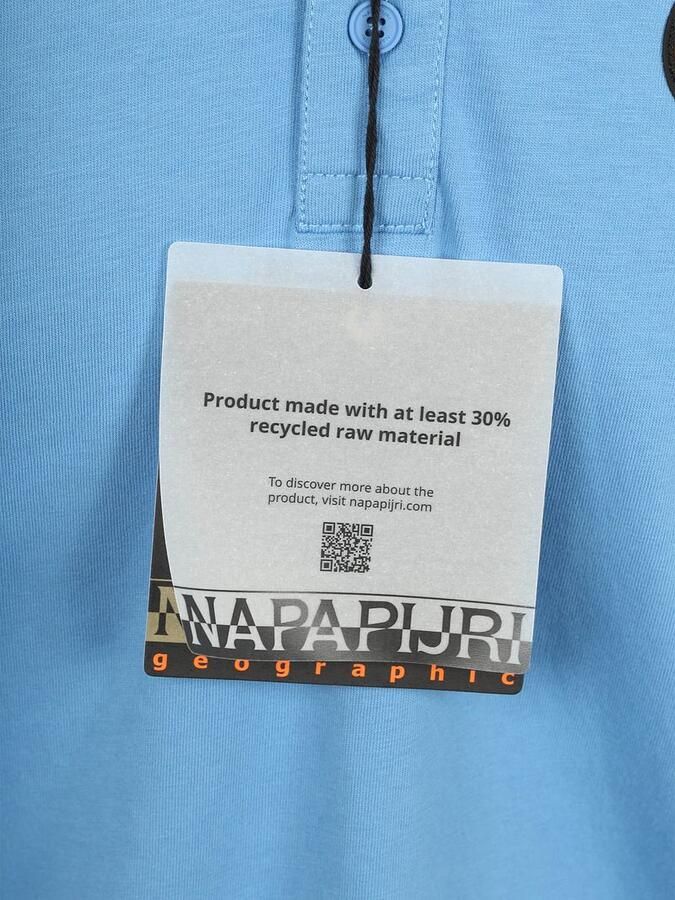 Napapijri E-Badge Polo Mid Blauw - Foto 3