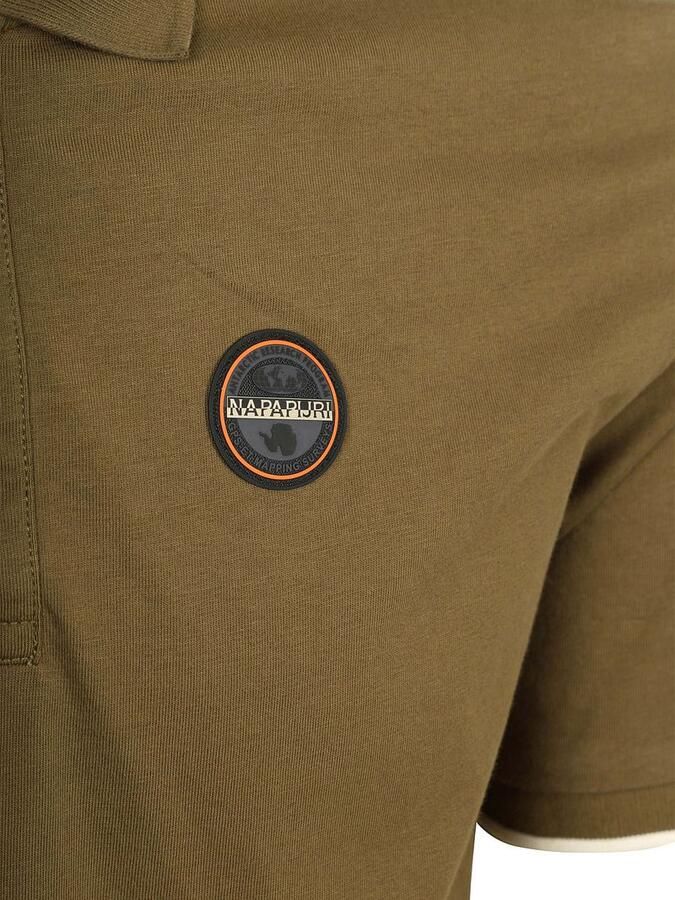 Napapijri E-Badge Polo Olijfgroen - Foto 2
