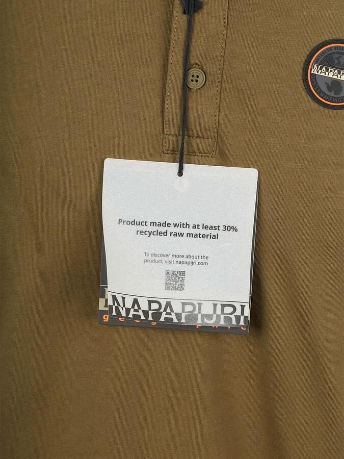 Napapijri E-Badge Polo Olijfgroen - Foto 3