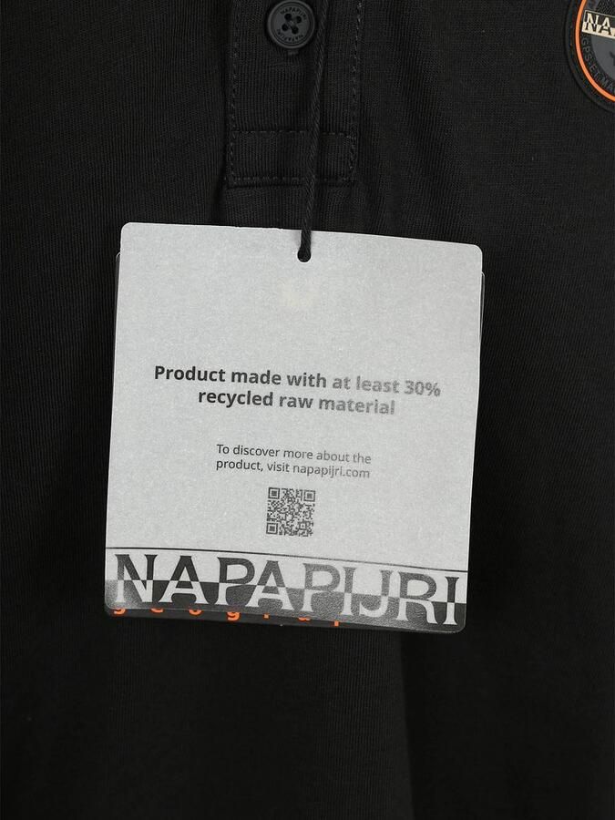 Napapijri E-Badge Polo Zwart - Foto 3
