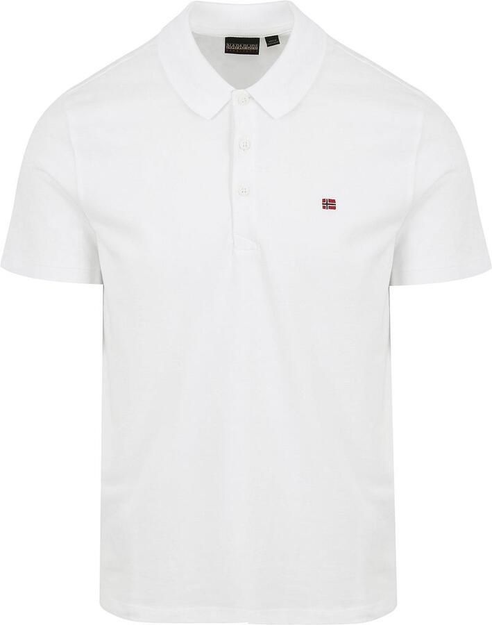 Napapijri Slim fit poloshirt met logostitching model 'EAlIS'