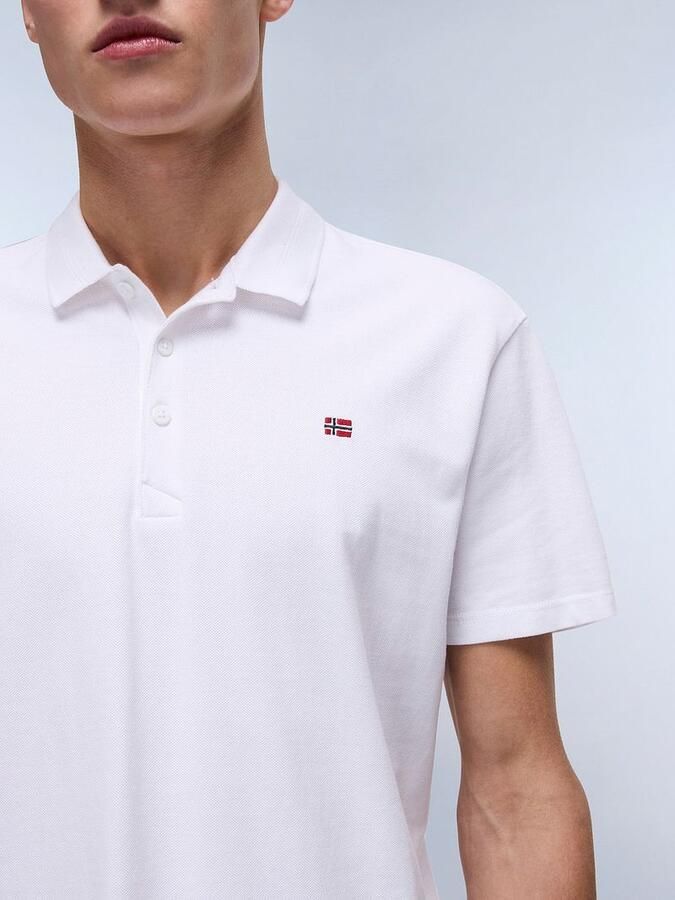 Napapijri Slim fit poloshirt met logostitching model 'EAlIS' - Foto 6