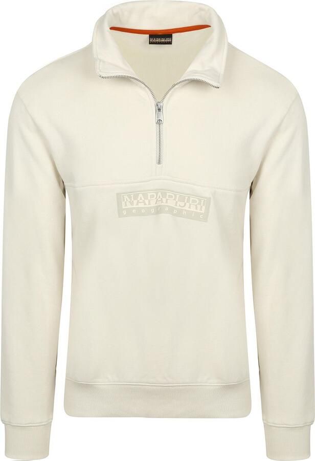 Napapijri Half-Zip Sweater Off White