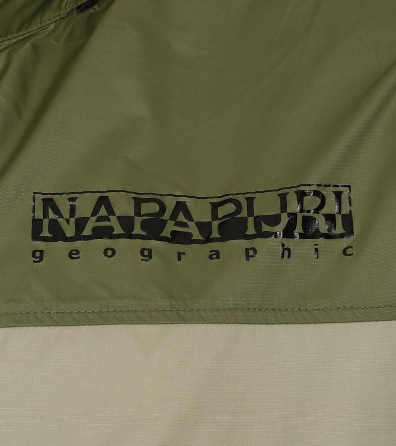 Napapijri Waterdichte Jas Groen-Lichtgroen Afneembare Capuchon Green Heren - Foto 2