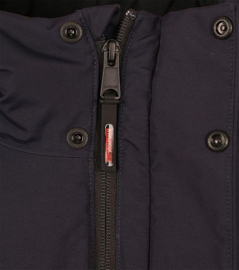 Napapijri Blauwe hoodie met stijlvolle applicaties Blue Heren - Foto 3