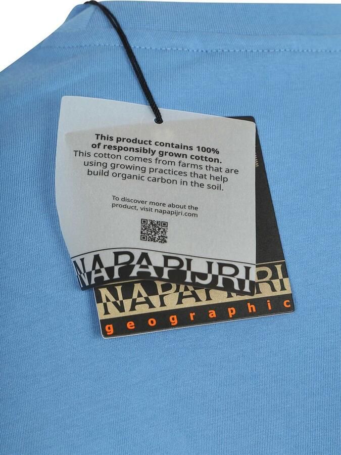 Napapijri Longsleeve T-shirt Logo Blauw - Foto 3