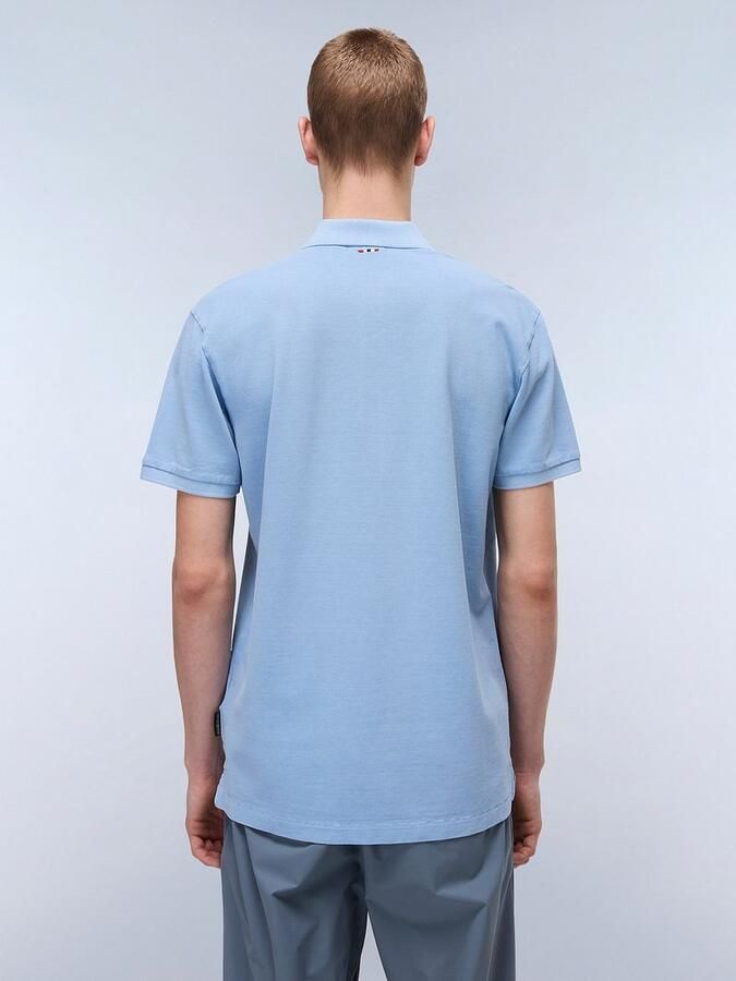 Napapijri Polo Elbas Chambray Blauw - Foto 3