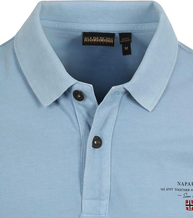 Napapijri Polo Elbas Chambray Blauw - Foto 2