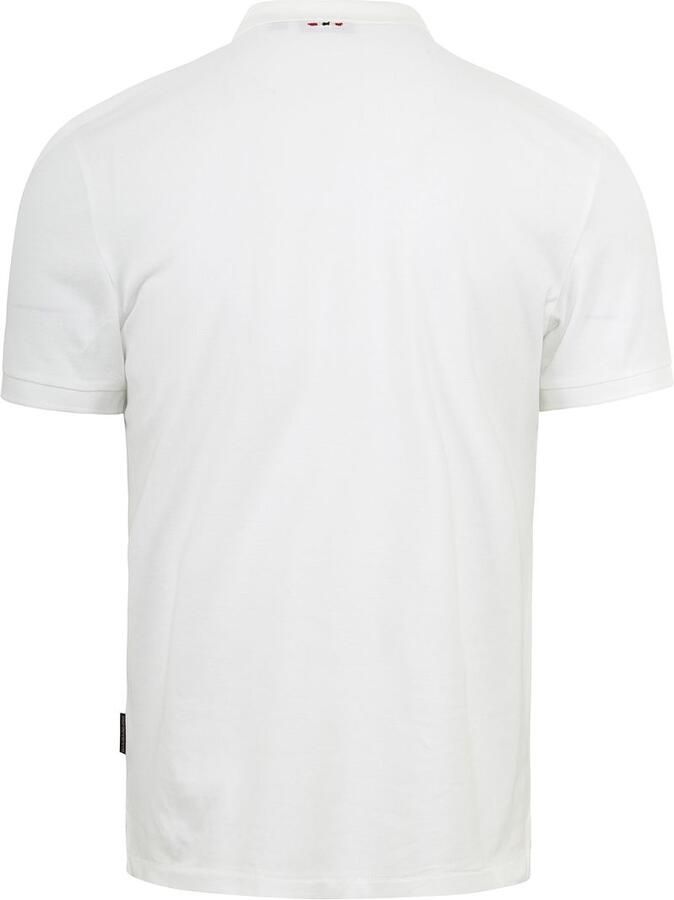 Napapijri Witte Katoenen Polo Shirt met Print en Logo White Heren - Foto 2