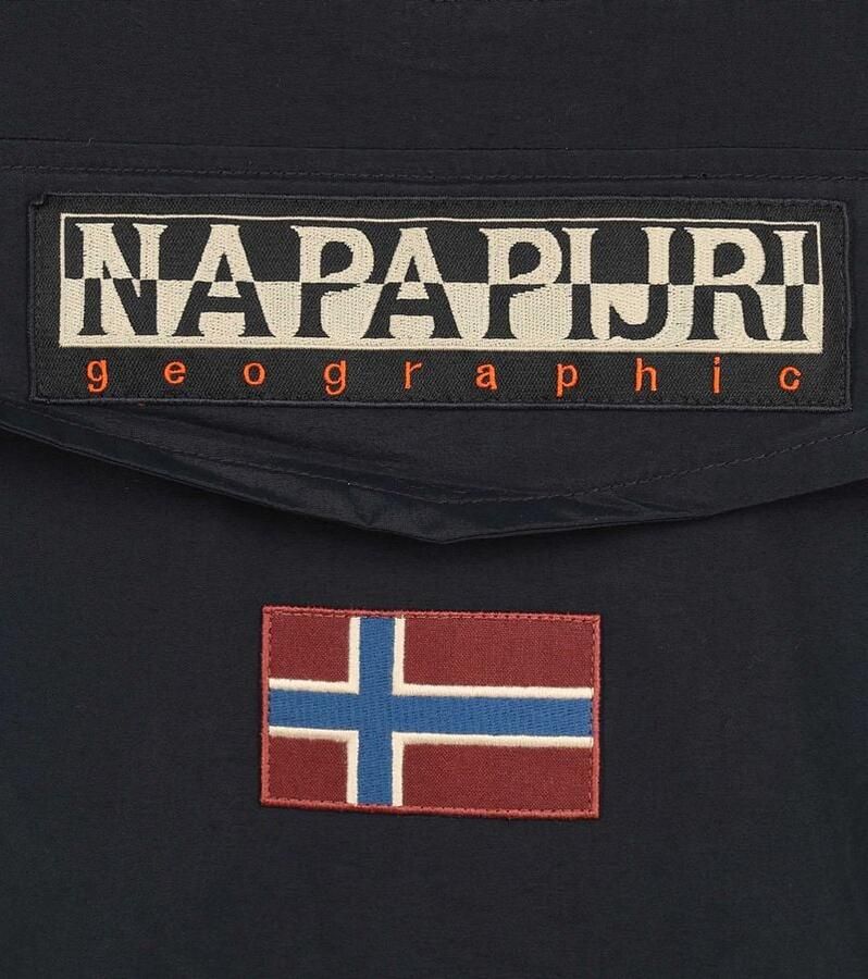 Napapijri Waterdichte Anorak met Verstelbare Capuchon en Ritssluiting Gray Heren - Foto 5