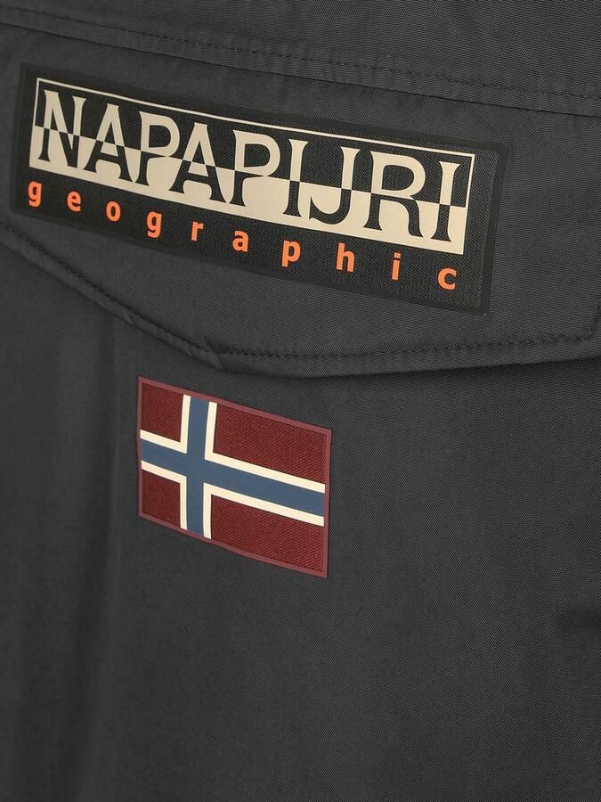 Napapijri Zwarte Polyesterjas Herfst Winter Collectie Black Heren - Foto 2