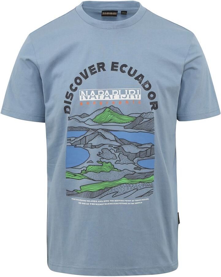 Napapijri T-shirt met labelprint model 'S-SANGAY'