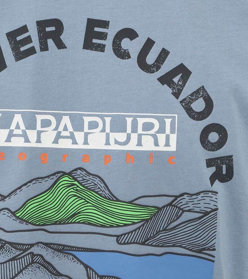 Napapijri T-shirt met labelprint model 'S-SANGAY'