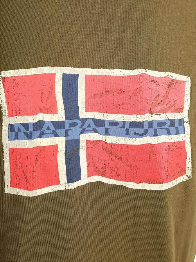 Napapijri T-shirt Mahsa Olijfgroen
