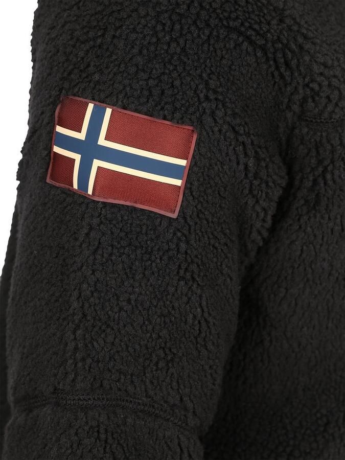 Napapijri Zwarte Polyester Pullover Herfst Winter Collectie Black Heren - Foto 3
