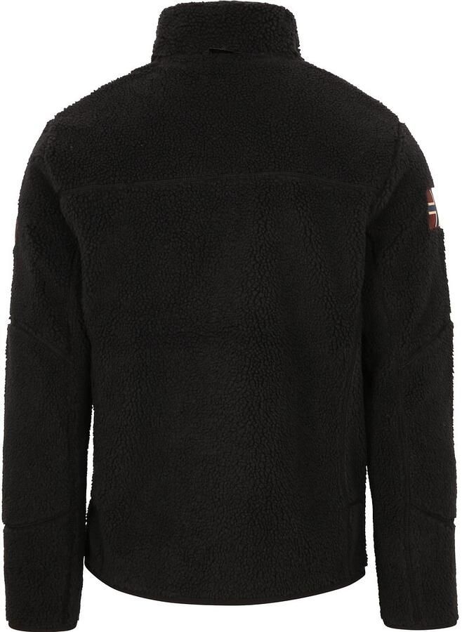 Napapijri Zwarte Polyester Pullover Herfst Winter Collectie Black Heren - Foto 4