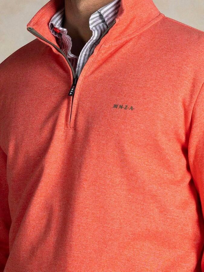 New zealand auckland NZA Half-Zip Mokau Oranje
