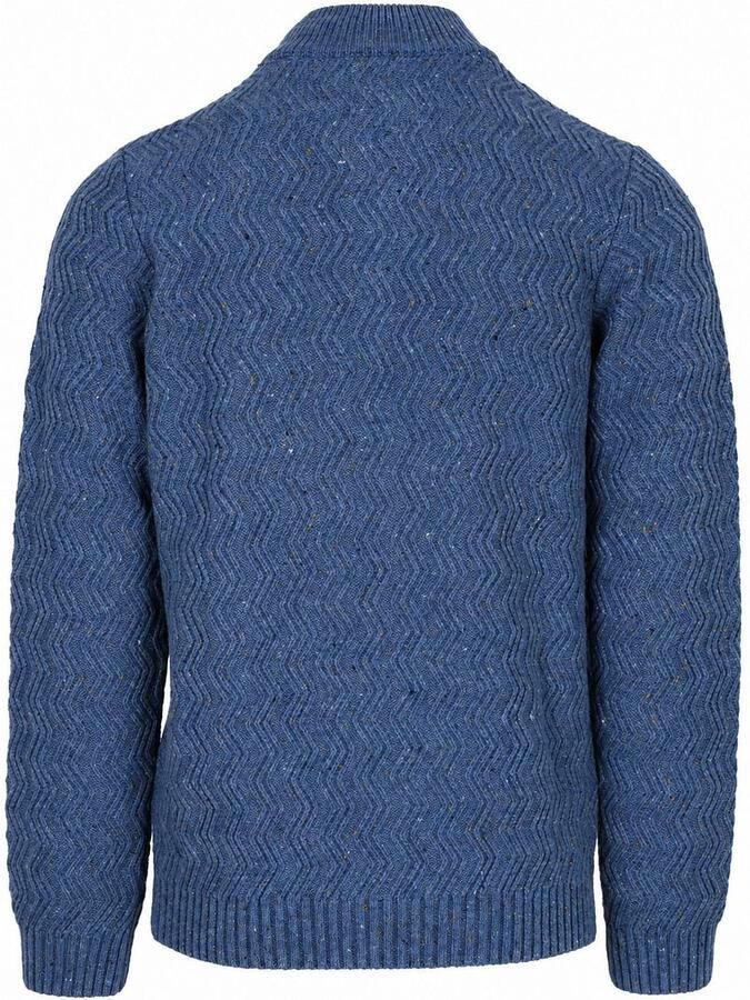 New zealand auckland NZA Half Zip Swirl Kymara Naps Knit Melange Blue - Foto 2