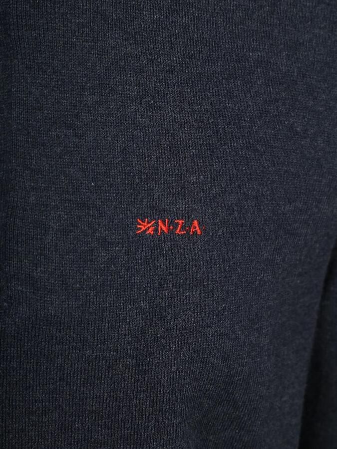 New zealand auckland NZA Half Zip Trui Akar Melange Navy - Foto 3