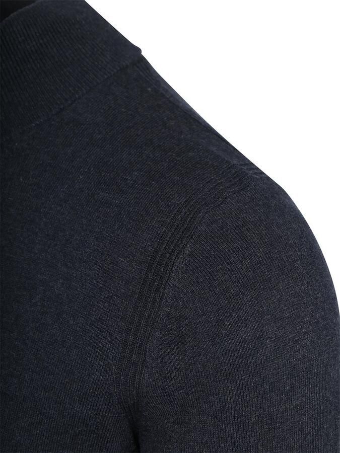 New zealand auckland NZA Half Zip Trui Akar Melange Navy - Foto 4