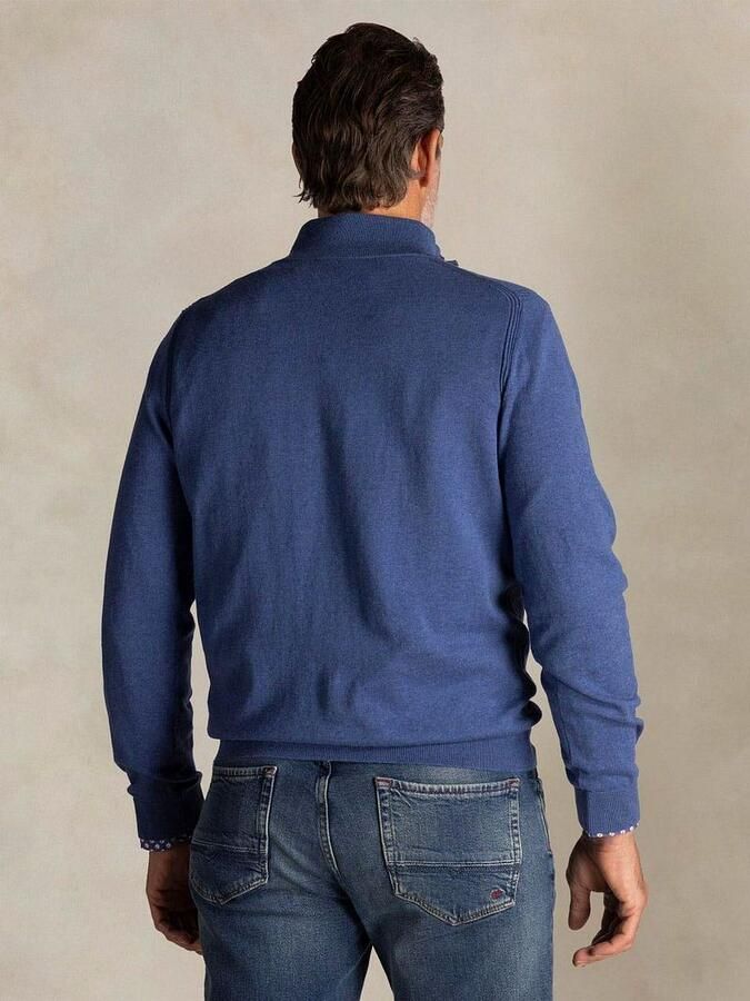 New zealand auckland NZA Half Zip Trui Akar Melange Spring Blue - Foto 2