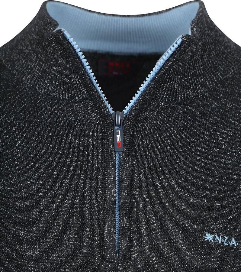 New zealand auckland NZA Half Zip Trui Christopher Melange Navy