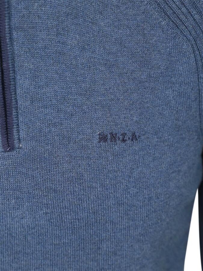 New zealand auckland NZA Half Zip Trui Clive Blauw - Foto 2