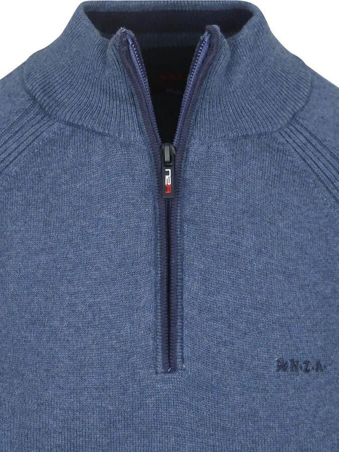 New zealand auckland Sweater NZA Half Zip Trui Clive Blauw - Foto 4
