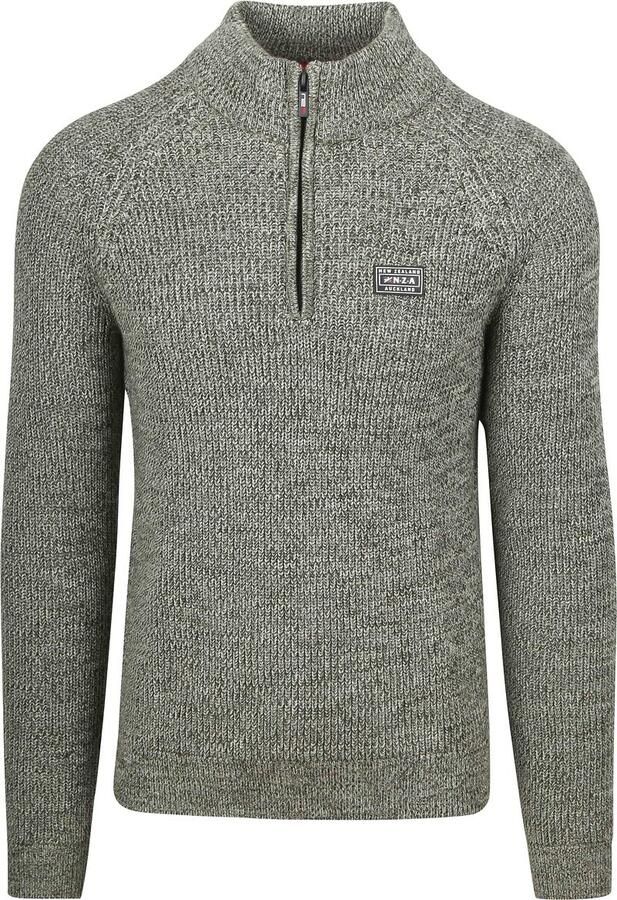 New zealand auckland NZA Half Zip Trui Drake Groen